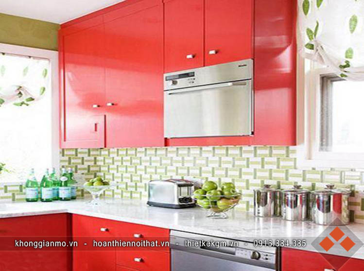 Lựa chọn màu sắc kích thích vị giác cho nội thất phòng bếp